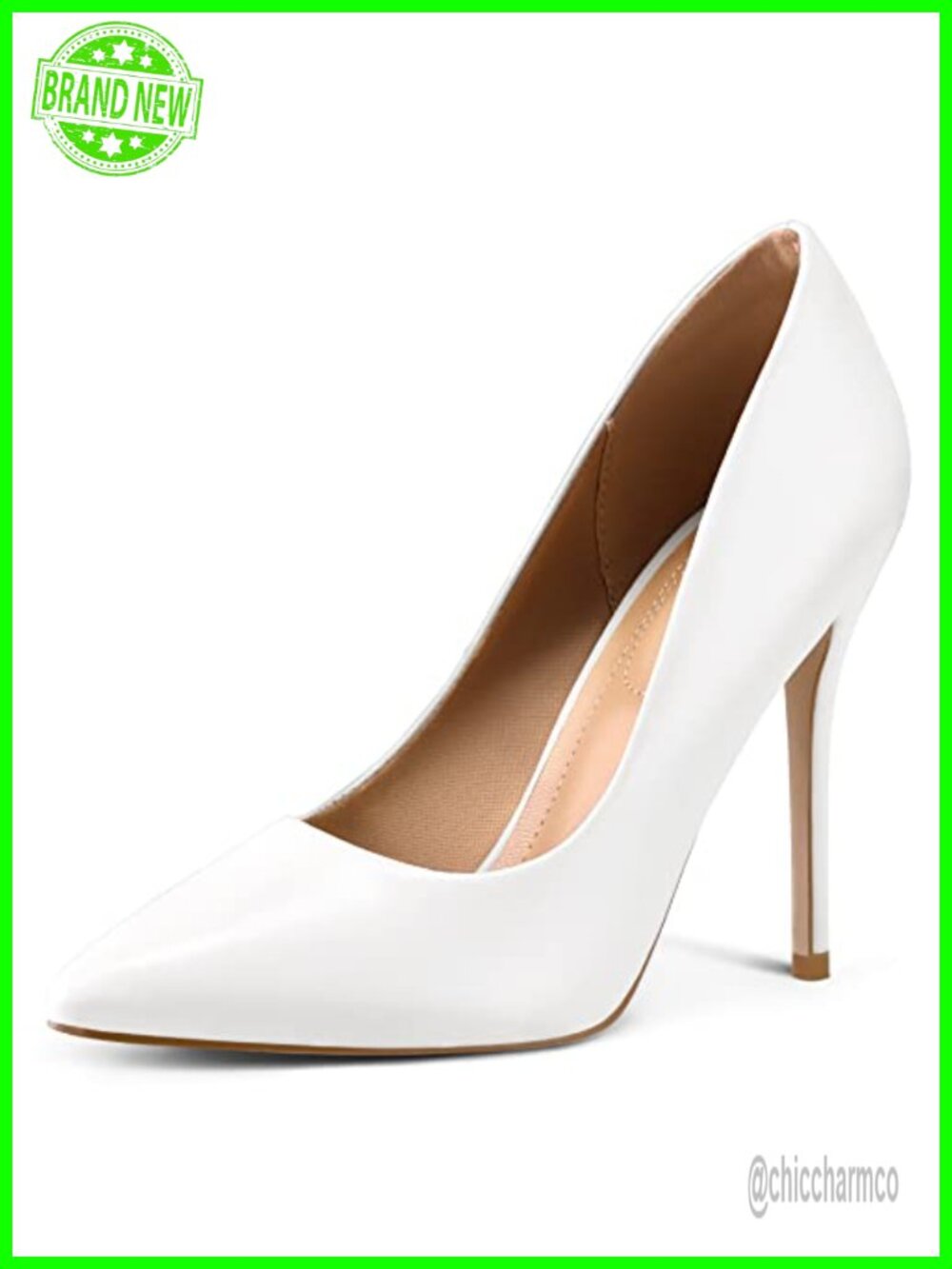 Pointed Toe Stiletto Pumps 4IN Heel Dress Wedding Shoes
